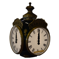 Reloj de Pared de Alta Calidad Hecho en Italia, Personalizado, de 4 Caras, con Agujas de Cuarzo, Sincronizado por GPS, Iluminado por LED, Diseño Art Deco, Estilo Antiguo