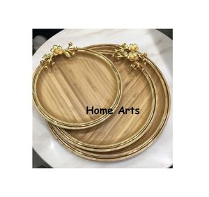 Plateau de service en bois au design classique, taille et forme personnalisées, plateau de service alimentaire à prix abordable - Product Image 5