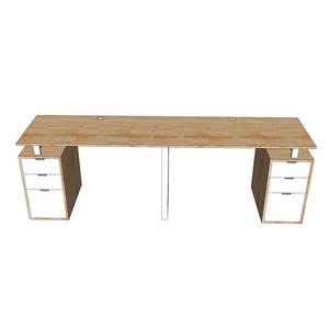 Modern Minimalist <b>Foldable</b> <b>Office</b> <b>Desk</b> with Natural Wood Iron Legs - Product Image 4