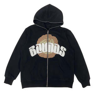 Sudadera con Capucha para Hombre, 100% Algodón, Gruesa, 450g, Estampado Abultado, Estilo Casual y Urbano - Product Image 4