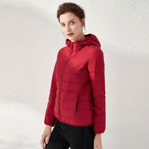 New Arrival Custom Women's Winter Puffer <b>Jacket</b> <b>Plus</b> <b>Size</b> Knitted Breathable <b>Waterproof</b> Plain Dyed Casual 100% Polyester Filling - Product Image 4