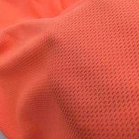 Orange Confortable Oiseaux Oeil Maille Tissu 100% Polyester Tricoté Sécurité T-shirts et Sacs avec Respirant Stretch Design"