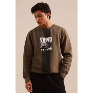 เสื้อสเวตเชิ้ตผู้ชายผ้าฝ้าย 100% - พิมพ์ลายและโลโก้ตามสั่ง, รับผลิตตามแบบ OEM ขายส่ง - Product Image 1