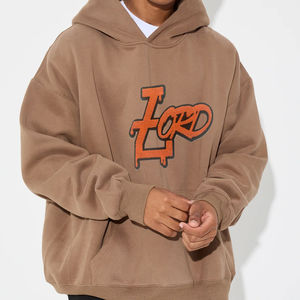 เสื้อกันหนาวมีฮู้ดโอเวอร์ไซส์สำหรับผู้ชายเสื้อฮู้ดปักไหล่ผ้ากำมะหยี่พิมพ์ลายผ้าเกล็ดปลาสำหรับฤดูใบไม้ร่วง - Product Image 5