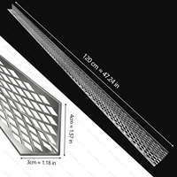 Cornière en aluminium perforée diamantée sur mesure, prix usine