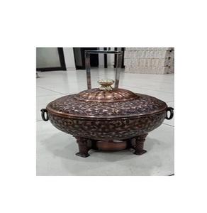 Platos de frotamiento de cobre indio de acero inoxidable de cocina de alta calidad a precio al por mayor juego de utensilios de cocina de cobre martillado - Product Image 1