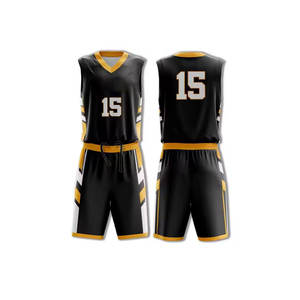 Uniforme de basket-ball personnalisé pour hommes, ensemble d'uniformes de basket-ball pour entraînement sportif personnalisés avec taille grande - Product Image 3