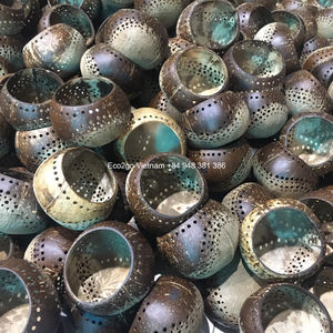 Bougeoir en noix de coco naturelle pour décoration, d'éclairage décoratif de maison et de jardin, 100% - Product Image 6