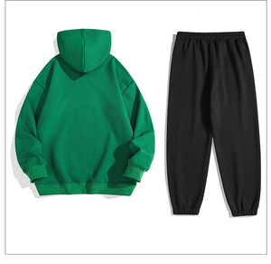 Conjunto de Sudadera con Capucha y Pantalones Oversize Personalizado, Chándal Casual Urbano para Hombre, Sudadera con Hombros Caídos, 100% Algodón para Otoño - Product Image 6