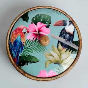 Boîte à chapati en bois légère pour la cuisine quotidienne et le service facile à la table, boîte à roti en bois décorative pour la table à manger - Product Image 3