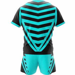 Conjuntos de Uniformes de Rugby de Diseño Único, Cómodos, Ajustados, Suaves, de Secado Rápido, Transpirables, 100% Poliéster, Personalizables, Tallas Grandes en Venta - Product Image 2