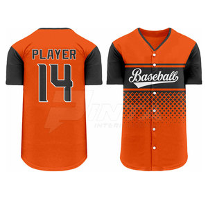 Vente directe d'usine, uniforme de baseball respirant pour adultes, grande taille, haute qualité, 100% polyester, nouvelle arrivée, dernier design - Product Image 2