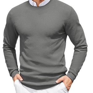 Argyle suéter tejer patrón algodón prendas de punto OEM logotipo personalizado moda pulóver a granel al por mayor suministro de fábrica - Product Image 4