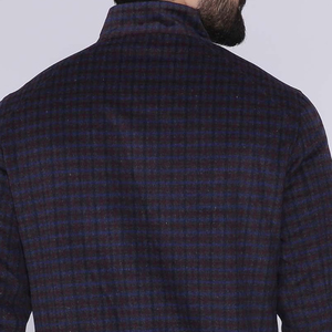 Chaqueta con Botones Personalizable del Fabricante Directo, Cuello de Piel Azul, Manga Larga, Estilo Urbano de Invierno, Ropa para la Nieve, Alta Calidad ODM, Azul Gris - Product Image 5
