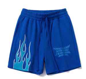 2025 Shorts décontractés pour hommes en coton lourd avec broderie imprimée de logo personnalisé Position avant Long cordon de serrage Caractéristique imperméable - Product Image 1