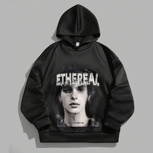 Sudadera con capucha de algodón de alta calidad para niños, diseño liso, tipo pullover, forro polar, para niños y niñas, también para hombres. - Product Image 1