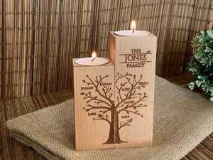 Bougeoirs artisanaux en bois de luxe pour tables à manger élégantes et mariages de qualité supérieure - Product Image 3