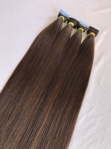 High Quality 100% Remy Virgin <b>Tape</b> Hair 24'' Straight Soft Indian Cambodian Raw Export Colour #2 Wholesale Indian Vendor - Product Image 5