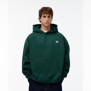 Sweat à capuche épais et élégant 500GSM en éponge française 100% coton pour hommes pull blanc personnalisé en relief Streetwear épaule tombante de haute qualité - Product Image 1
