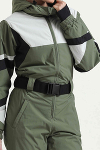 Men's & Women's Montecc Waterproof Windproof Breathable Zipper Ski Suit with Color Block Colors Insulated Ski Jacket And Pants - Product Image 5