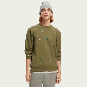 Sweat-shirt en coton surdimensionné unisexe col rond en éponge française avec lavage à l'acide teint uni pour l'hiver - Product Image 6