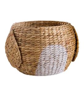 Panier en jacinthe d'eau tissé en forme de hibou, panier de rangement fait à la main, vente en gros, écologique, fabriqué au Vietnam - Product Image 4