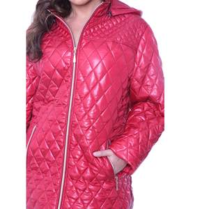 Chaquetas de poliéster 100% de alta calidad para mujer, abrigo transpirable para deportes al aire libre, chaqueta acolchada impermeable a prueba de viento para mujer - Product Image 4