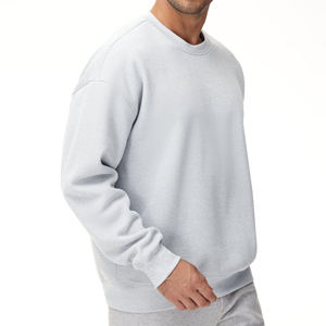 Ensemble de sweats à capuche à la mode pour hommes d'automne personnalisé coupe ajustée pull-over d'hiver pour hommes col rond Streetwear pull-over sweat-shirt pour hommes - Product Image 5