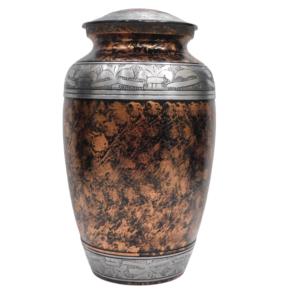 Urnas de cremación para adultos de aluminio con hermoso diseño de Rosa grabada y acabado pulido para cenizas humanas. - Product Image 5