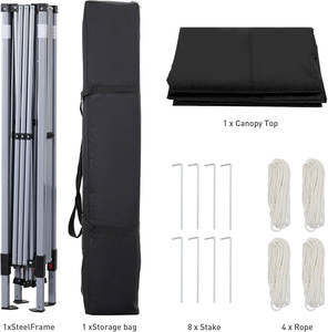 Tienda de campaña portátil con dosel emergente, resistente, impermeable, plegable, para exteriores, con marco de acero para eventos, jardín, Camping - Product Image 5