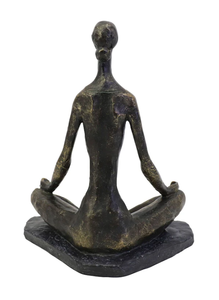 Esculturas de mesa de Metal AK Brass Yoga Pose en escultura personalizada con acabado antiguo para decoración de interiores de mesa - Product Image 4