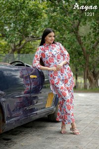 ชุดผ้ามัสลินบริสุทธิ์ชนิดพิเศษสำหรับวันและปาร์ตี้งานปักลายด้วยความหนาเย็บอย่างเต็มที่ (เซต Co-Ord)/ชุด kurti - Product Image 6