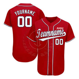 Camiseta de Béisbol para Hombre, Tallas Grandes, Transpirable, de Secado Rápido, Cómoda, con Nombre de Equipo Personalizado, Servicio OEM de Alta Calidad, MOQ Bajo 100% - Product Image 1