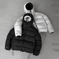 Veste matelassée réversible personnalisée de haute qualité 100% en duvet pour homme, grande taille, imperméable, respirante, écologique, style hip-hop