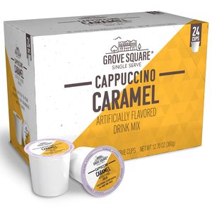 Cápsulas de Cappuccino Grove Square, Caramelo, Dosis Individual (Paquete de 24) - Product Image 1