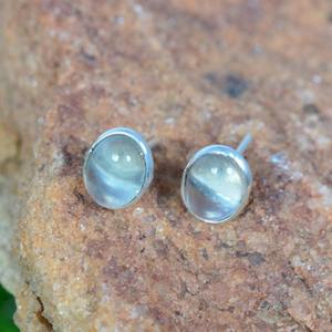 Prehnite pierres précieuses boucles d'oreilles bijoux pour femmes argent Boho Style bijoux 925 en argent Sterling tendance boucles d'oreilles faites à la main cadeau - Product Image 4