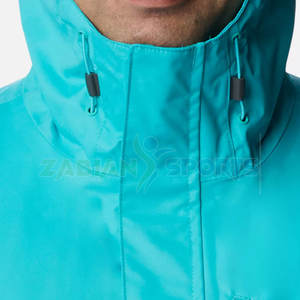 Chaqueta cortavientos impermeable ligera para hombre, capucha transpirable de tendencia y cremallera, impermeable de lona personalizable - Product Image 6