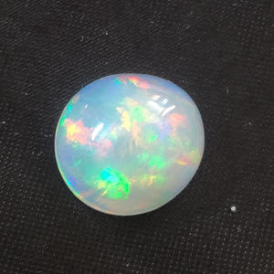 Natural etíope 12,5x11,5mm cabujón ovalado 4.45cts piedra preciosa de fuego blanco joyería de ópalo de fuego completo genuino piedras preciosas de cabina suelta" - Product Image 4