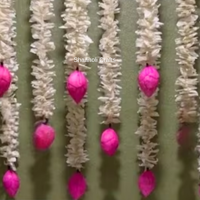 Nouveauté : Guirlandes artificielles de jasmin et de lotus indiennes faites à la main, écologiques, durables et légères pour la décoration de mariage et de Nikah