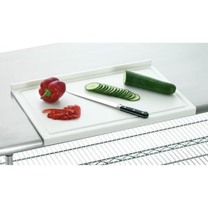 Planche à découper en PE avec bord de limitation pour hacher et préparer les aliments - Product Image 1