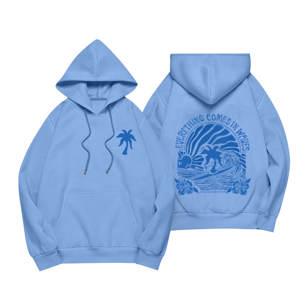 Sweat-shirts à capuche pour hommes en coton 100% 330 GSM, imprimés personnalisés, écologiques, surdimensionnés, manches régulières, respirants, pour l'automne - Product Image 4