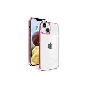 Étui de téléphone en silicone liquide rose doré de luxe ASMA Sun Series pour iPhone 14, coques arrière en silicone souple - Product Image 1