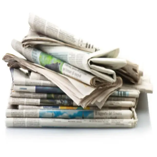 Altes gebrauchtes Zeitungsabfall Schrott sauberes ONP-Abfallpapier  altes Zeitungspapier und Überziehung Zeitungsartikel günstiger Preis