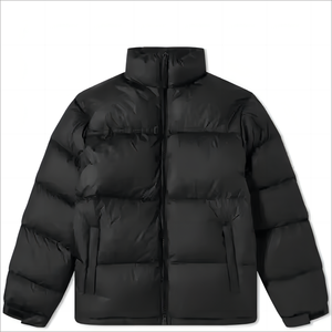 OEM Winter Custom Logo Padded <b>Men</b> Puffer <b>Jacket</b> Stand Collar Zipper up <b>Men</b> Designer <b>Jacket</b> - Product Image 5