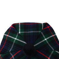 Sombrero escocés Tam O' Shanter 100% lana acrílica tartán Tammy gorras para hombres ropa de moda tallas grandes tartán Tammy gorras