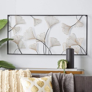 Handcrafted Modern Design Iron Metal Wall Art-Mushroom Leaf Outdoor Home <b>Decorative</b> Hanging for Interior Use Handmade <b>Spring</b> - Product Image 1