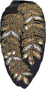 Bandeaux perlés, accessoires pour cheveux noués à la main, ornés de perles, pour filles, femmes, enfants, Noël - Product Image 3