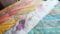 Tissus en polyester tissé sur mesure, imprimés, à grammage moyen, pour vêtements féminins, doublures de rideaux et sacs, destinés aux créateurs de mode