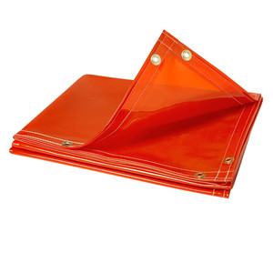 Đen Xanh Cam Vàng 4x6ft 6x6ft 6x8ft 8x10ft 14 mil trong suốt FR Vinyl Hàn rèm - Product Image 5
