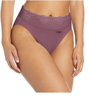 Culottes sexy pour femmes, coupe haute, en tricot, unies, sans coutures, respirantes, en tissu écologique, personnalisables ODM, avec ceinture en U lisse et confortable
